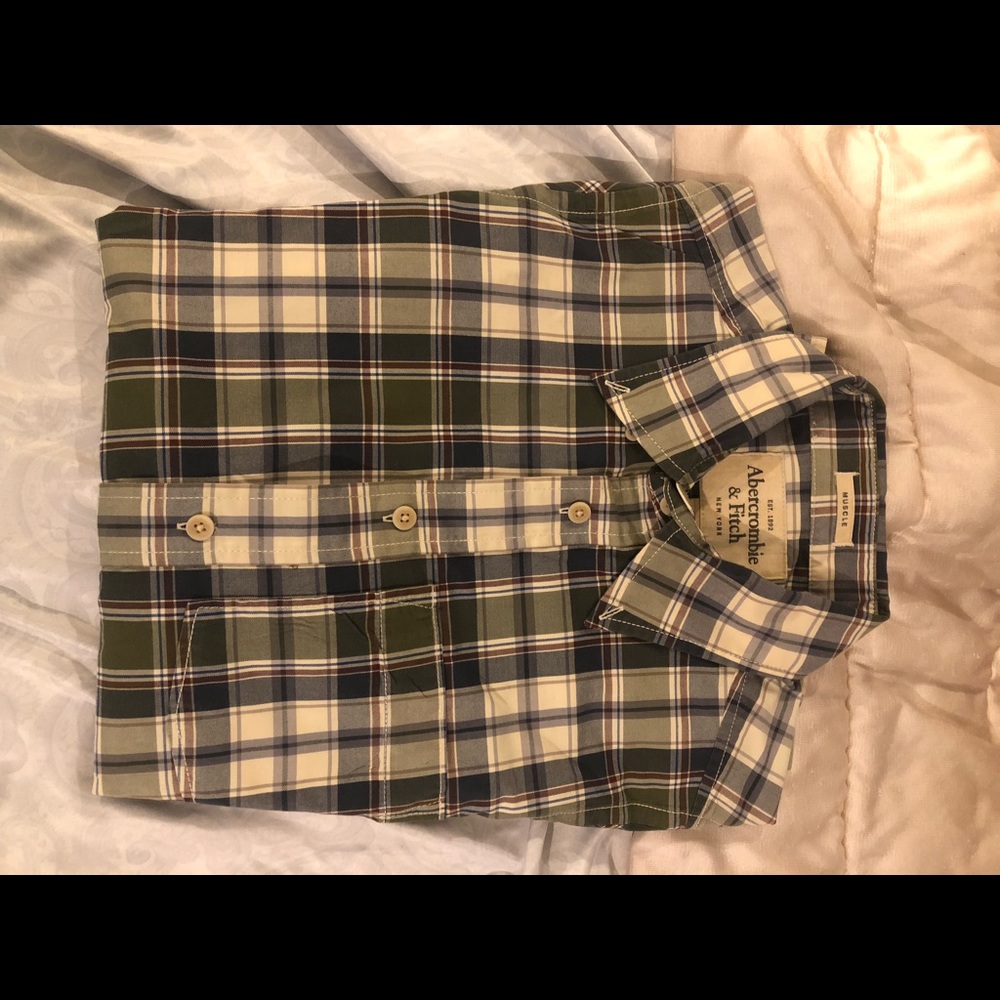 ABERCROMBIE & FITCH Muscle Button Shirt Size S